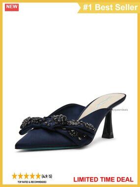 Pointed Toe French Heel Slide Sandals Slip On Evening Formal